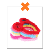 Haarband fluffy oortjes geel